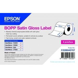 Epson - C33S045707 - Labelrol - BOPP Satin Gloss - 102 x 51 mm - 2770 Labels