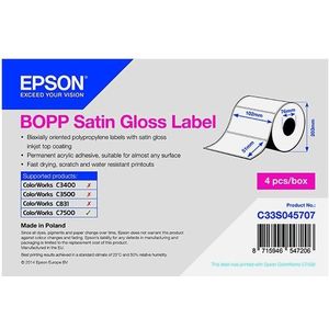 Epson C33S045707 BOPP satin gloss label 102mm x 51mm (origineel)