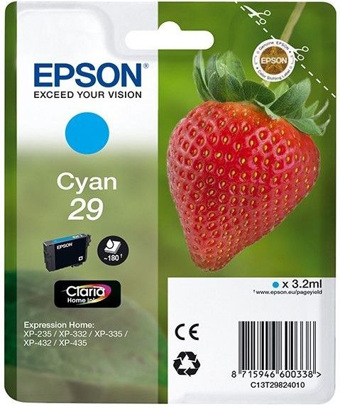 Epson Inktcartridge 29 (C13T29824012) Cyaan