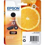 Epson Oranges 33 K inktcartridge 1 stuk(s) Origineel Normaal rendement Zwart