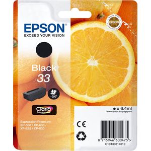 Epson Oranges 33 K inktcartridge 1 stuk(s) Origineel Normaal rendement Zwart