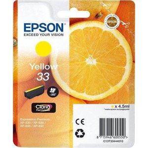 Epson - 33 (T3344) Inktcartridge - Geel - 4,5 ml - Origineel