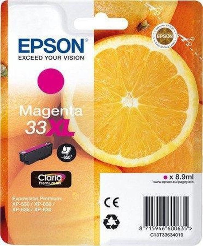 Epson - 33XL - Inktcartridge - Magenta - 8,9 ml - Origineel