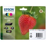 Epson 29 multipack (MHD 2023) zwart en kleur (C13T29864012) - Inktcartridge - Origineel