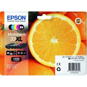 Inktpatroon Epson 33XL (T3357) multipack 5 kleuren hoge capaciteit (origineel)
