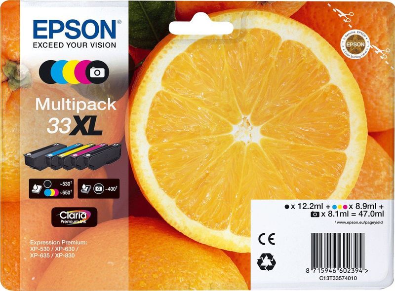 Epson - 33XL Multipack Ink - Meerdere Kleuren