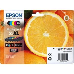Epson Oranges 33XL CMYK/PHBK 5-pack inktcartridge 1 stuk(s) Origineel Hoog (XL) rendement Zwart, Cyaan, Magenta, Foto zwart, Geel
