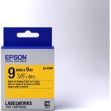 Epson LK-3YBP labelprinter-tape Zwart op geel