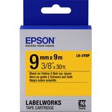 Epson LK-3YBP labelprinter-tape Zwart op geel