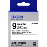 Epson LK-3WBN labelprinter-tape Zwart op wit