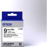 Epson LK-3WBN labelprinter-tape Zwart op wit