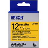 Epson LK-4YBW labelprinter-tape Zwart op geel