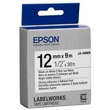 Epson LK-4WBW labelprinter-tape Zwart op wit