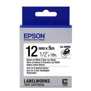 Epson LK-4WBQ labelprinter-tape Zwart op wit