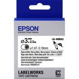 Epson LK-4WBA3 labelprinter-tape Zwart op wit