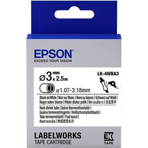 Epson LK-4WBA3 krimpkous zwart op wit 3mm (origineel)