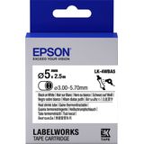 Epson LK-4WBA5 labelprinter-tape Zwart op wit