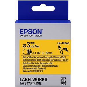 Epson LK-4YBA3 labelprinter-tape Zwart op geel