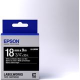 Epson LK-5BWV labelprinter-tape Wit op zwart