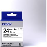 Epson LK-6WBN labelprinter-tape Zwart op wit