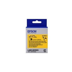 Epson Label Cartridge Heat Shrink Tube (HST) LK-6YBA11, zwart/geel D11 mm (2,5 m)