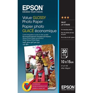Epson Value Glossy Photo Paper - 10x15cm - 20 Vellen