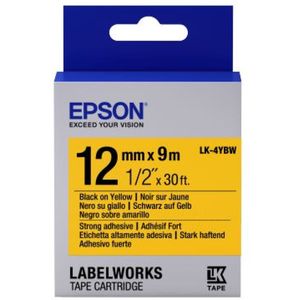 Epson - LK-4YBW - Tape - Geel - 12 mm x 9 meter