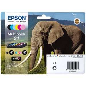 Epson Elephant Multipack 6-colours 24 Claria Photo HD Ink