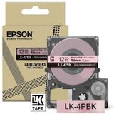 Epson LK-4PBK labelprinter-tape Zwart op roze
