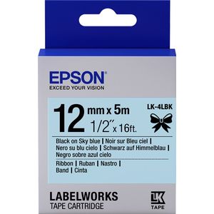 Epson LK-4LBK labelprinter-tape Zwart op blauw
