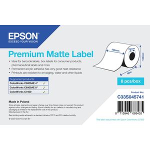 Epson C33S045727 printeretiket Wit Zelfklevend printerlabel
