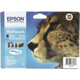 Epson T0715 Inktcartridge Multicolor / Zwart