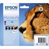 Epson T0715 Inktcartridge Multicolor / Zwart