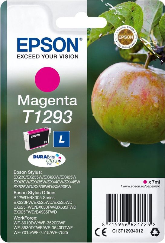 Epson Inktcartridge C13T12934012 Magenta