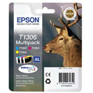 Epson T1306 multipack 3 inktcartridges extra hoge capaciteit (origineel)