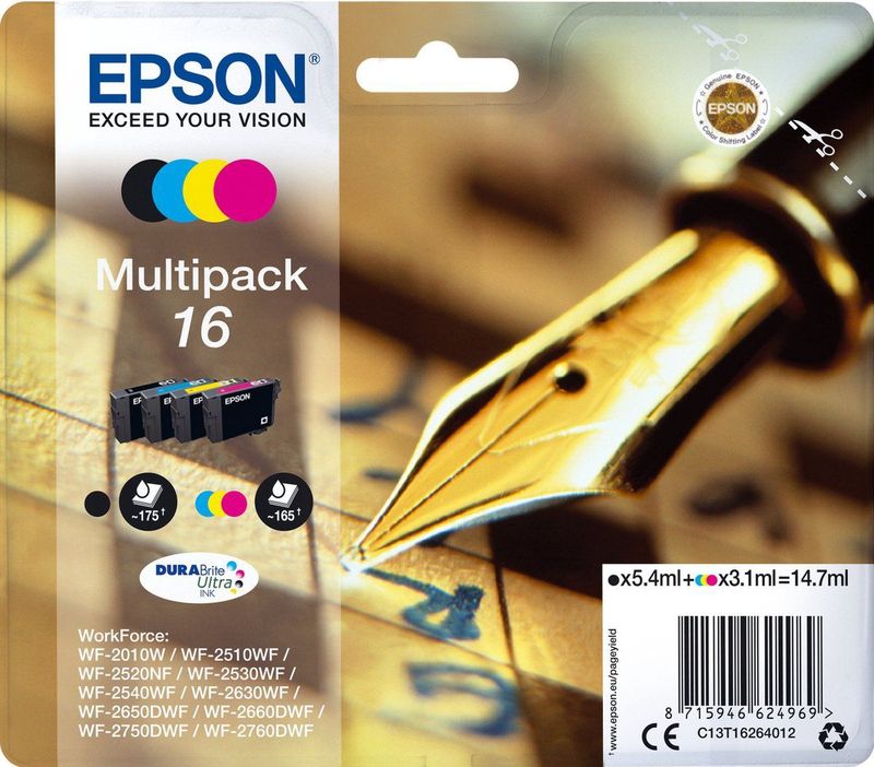 Epson - C13T16264022 - Inktpatronen - Multipack - Kleur