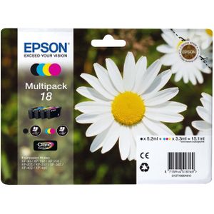 Epson 18 (T1806) multipack 4 inktcartridges (origineel)