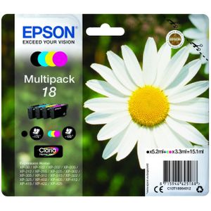 Epson Inktcartridge 18 (C13T18064010) 4-kleuren Multipack
