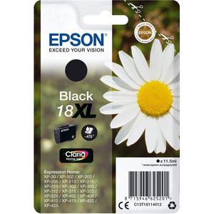 Epson - T1811 - Inktcartridge - Zwart - 11,5ml - Geschikt voor Epson-printers