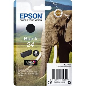 Epson Elephant Singlepack 24 inktcartridge 1 stuk(s) Origineel Zwart