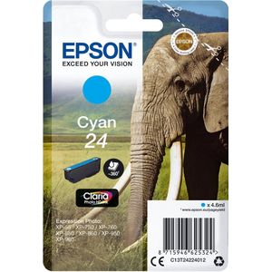 Epson 24 (T2422) inktcartridge cyaan (origineel)