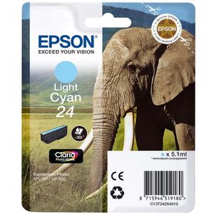 Epson 24 (T2425) inktcartridge licht cyaan (origineel)