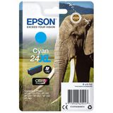 Epson Elephant Singlepack Cyan 24XL Claria Photo HD Ink (C13T24324022)