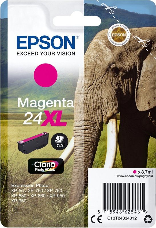 Epson Elephant C13T24334012 inktcartridge 1 stuk(s) Origineel Hoog (XL) rendement