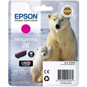 Inktcartridge Epson 26 T2613 rood