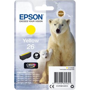 Epson Polar bear C13T26144012 inktcartridge 1 stuk(s) Origineel Normaal rendement Geel
