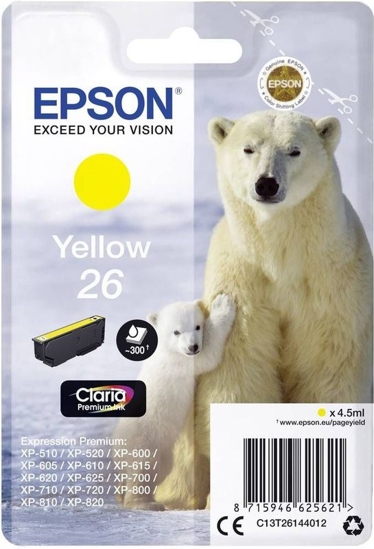 Epson 26 (C13T26144012) - Gelb - Druckerpatrone