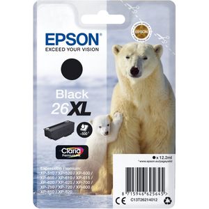 Epson - Singlepack Black 26XL - Inktpatroon - Zwart - Claria Premium