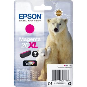 EPSON 26XL inktcartridge magenta high capacity 9.7ml 700 paginas 1-pack RF-AM blister