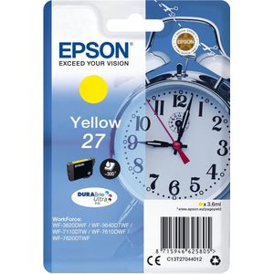 Epson 27 - 3.6 ml - Gelb - original - Blister mit RF- / akustischem Alarmsignal - Tintenpatrone